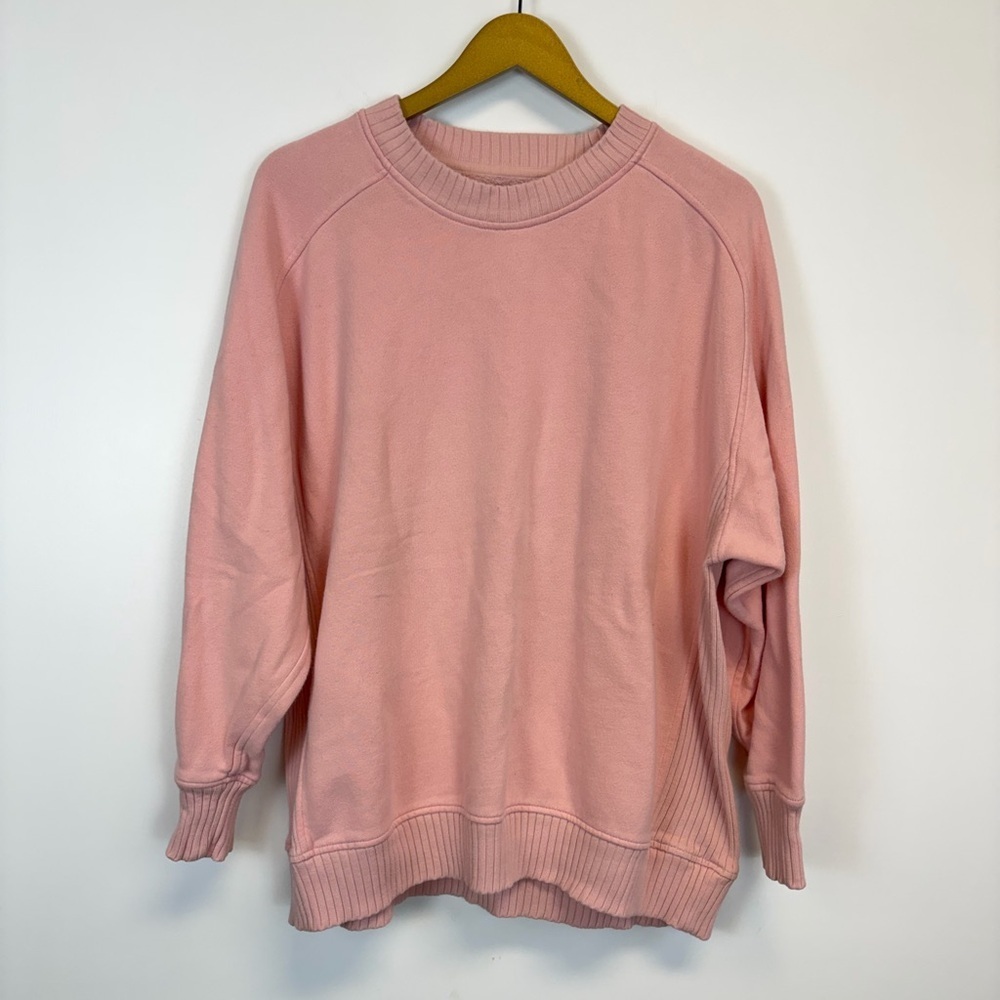 Aerie Pink Crewneck Pullover Sweatshirt